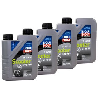 Engineoil Engine Oil LIQUI MOLY Basic Scooter 2T 4 X 1 liter
