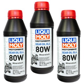 Gearoil Gear oil LIQUI MOLY 80W 3 X 500 ml