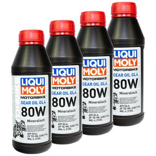 Gearoil Gear oil LIQUI MOLY 80W 4 X 500 ml