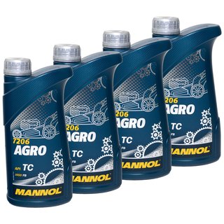 Engineoil Engine oil for gardening MANNOL Agro API TC 4 X 1 liter