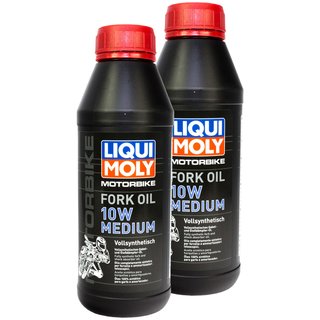 Forkoil Fork Oil LIQUI MOLY Motorbike 10W medium 2 X 500 ml