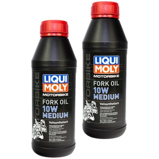 Forkoil Fork Oil LIQUI MOLY Motorbike 10W medium 2 X 500 ml