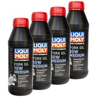 Forkoil Fork Oil LIQUI MOLY Motorbike 10W medium 4 X 500 ml