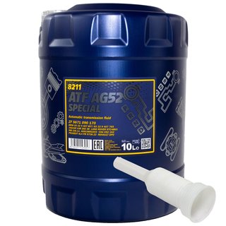 Gearoil Gear oil MANNOL ATF AG52 Automatic Special 10 liters with spout