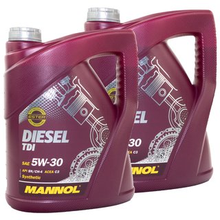 MANNOL Engineoil Diesel TDI 5W-30 SN 2 X 5 liters buy online by M, 52,95 €