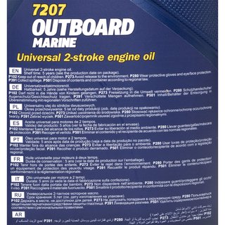 Engineoil Engine oil Outboard Marine MANNOL API TC 4 liters with spout
