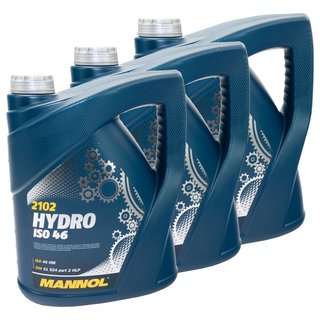 Hydraulikl Hydraulik l MANNOL Hydro ISO 46 3 X 5 Liter
