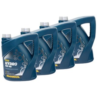 Hydraulikl Hydraulik l MANNOL Hydro ISO 46 4 X 5 Liter