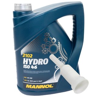 Hydraulikl Hydraulik l MANNOL Hydro ISO 46 5 Liter mit Ausgieer