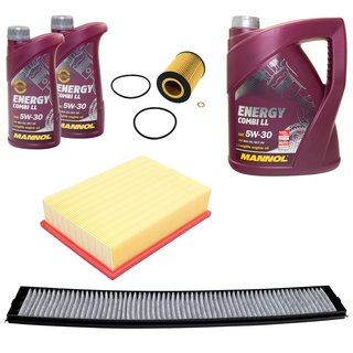 Inspectionpackage SCT Airfilter + Cabinfilter + Oilfilter + Engineoil 5W30