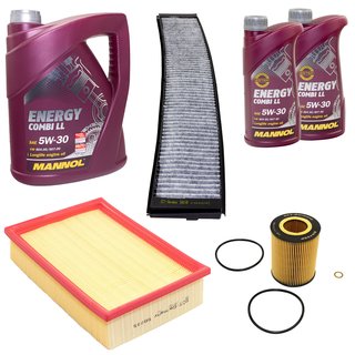 Inspectionpackage SCT Airfilter + Cabinfilter + Oilfilter + Engineoil 5W30