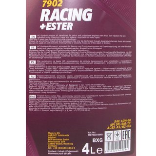 Motorl Set Racing+Ester 10W-60 4 Liter + lfilter Febi 38405