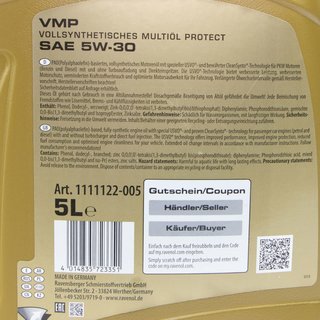 Motorl Set VMP SAE 5W-30 5 Liter + lfilter Febi 38405