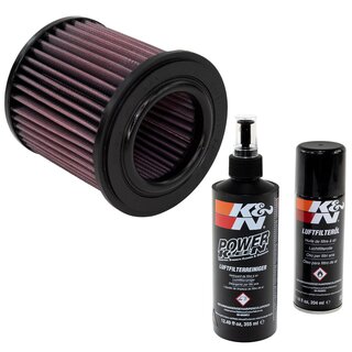 Luftfilter Luft Filter K&N YA-7585 + Luftfilter Reinigungs Set