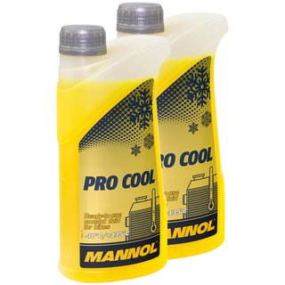 Radiatorantifreeze coolant readymixture MANNOL Pro Cool 2 X 1 liters