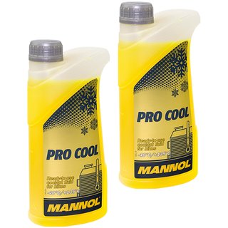Khlerfrostschutz Khlmittel Fertiggemisch MANNOL Pro Cool 2 X 1 Liter