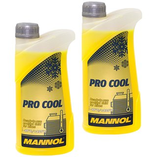 Khlerfrostschutz Khlmittel Fertiggemisch MANNOL Pro Cool 2 X 1 Liter