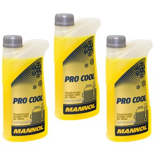 Radiatorantifreeze coolant readymixture MANNOL Pro Cool 3 X 1 liters
