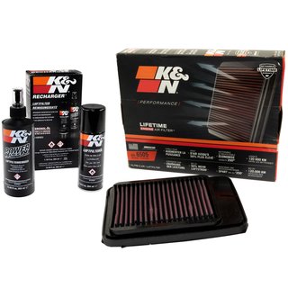 Air filter airfilter K&N SU-6505 + Airfilter Cleaning Kit