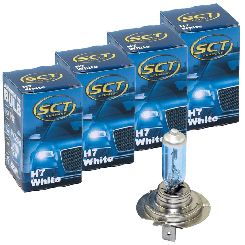 Light Bulb H7 White Xenon 12V 55W 4 pieces E-approved buy online , 6,49 €