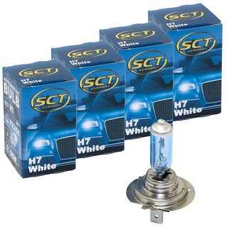 Glühbirne H7 White Xenon 12V 55W PX26d 4 Stück E-geprüft online i