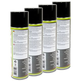 Unterbodenschutz Spray Bitumen schwarz PETEC 4 X 500 ml