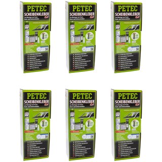 Windshieldadhesive set Windshield adhesive cartridge PETEC 6 X 310 ml