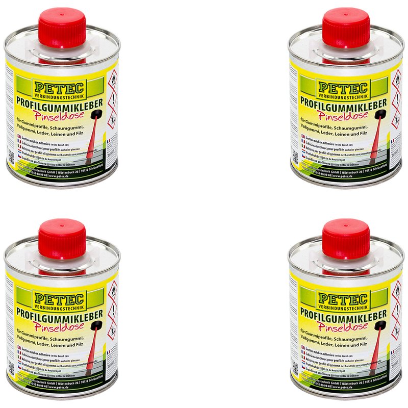 PETEC Profilgummikleber Pinseldose 4 X 350 ml online im MVH Shop