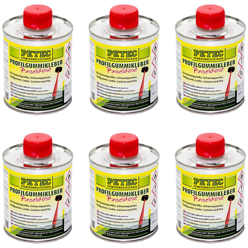 PETEC Profilgummikleber Pinseldose 6 X 350 ml online im MVH Shop