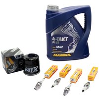 Maintenance Set oil 4L + oil filter + spark plugs