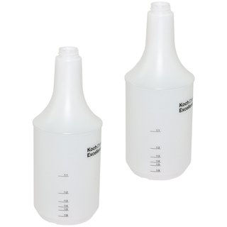 Cylinderbottle 1 liter for sprayhead Koch Chemie 2 pieces