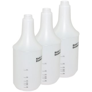 Cylinderbottle 1 liter for sprayhead Koch Chemie 3 pieces