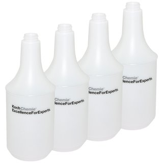 Cylinderbottle 1 liter for sprayhead Koch Chemie 4 pieces