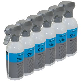 Gleitspray Gleitmittel fr Reinigungsknete Clay Spray Cls Koch Chemie 6 X 500 ml