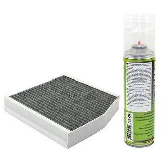 Cabin filter pollenfilter Febi 40422 + cleaner air conditioning 500 ml PETEC