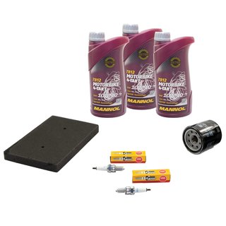 Maintenance package oil 3L + air filter + oil filter + spark plugs