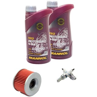 Maintenance Set oil 2L + oil filter + spark plugs