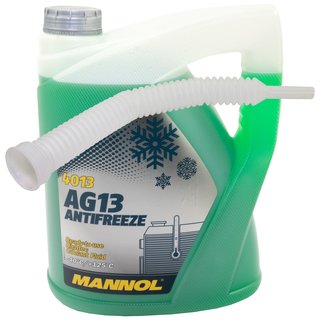 Khlerfrostschutz MANNOL Frostschutz Antifreeze AG13 G13 5 Liter Fertiggemisch -40C grn inkl. Ausgieer