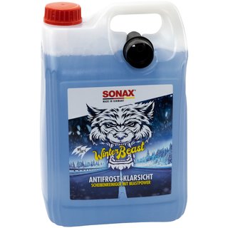 Anti Freeze and Clear WinterBeast ready to use -20C 01355000 SONAX 5 liters