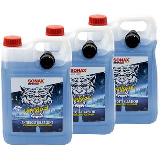 Anti Freeze and Clear WinterBeast ready to use -20C 01355000 SONAX 3 X 5 liters