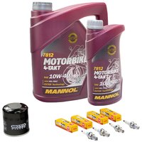 Maintenance Set oil 5L + oil filter + spark plugs