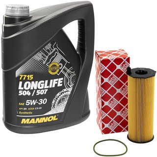 Motorl Set Longlife 5W-30 API SN 5 Liter + lfilter Febi 109709