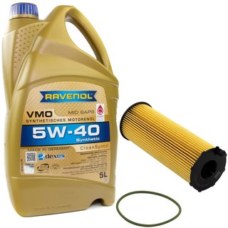 Engineoil set VMO SAE 5W-40 5 liters + Oilfilter Febi 109709