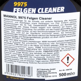 Felgenreiniger Felgen Reiniger MANNOL 9975 500 ml