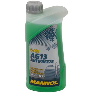 Khlerfrostschutz MANNOL Frostschutz Antifreeze 1 Liter Fertiggemisch -40C grn AG13 G13