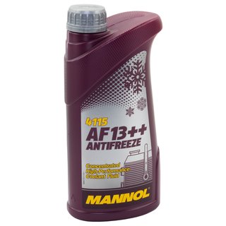 Khlerfrostschutz Khlmittel Konzentrat MANNOL AF13++ Antifreeze 1 Liter -40C rot