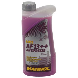 Khlerfrostschutz MANNOL AF13++ Antifreeze 1 Liter Fertiggemisch -40C rot