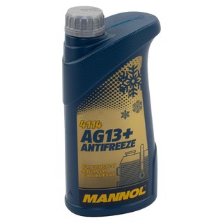 Khlerfrostschutz Konzentrat MANNOL Frostschutz -40C 1 Liter gelb G13 AG13+