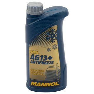 Khlerfrostschutz Konzentrat MANNOL Frostschutz -40C 1 Liter gelb G13 AG13+