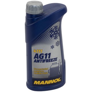 Radiatorantifreeze concentrate MANNOL AG11 Longterm -40C 1 liter blue
